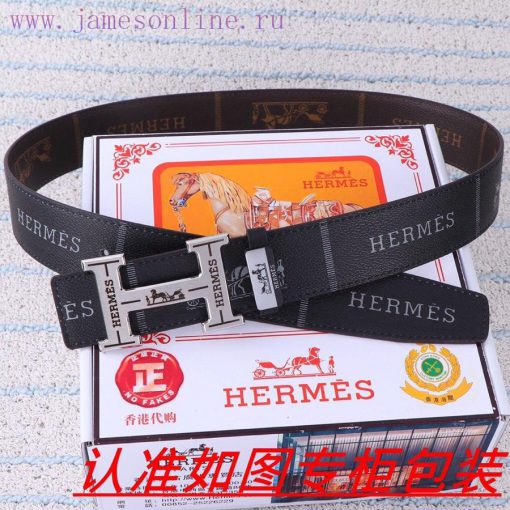 Hermes Belt ️ BeltThe material is made of 100% top layer cowhide, ensuring that 24k pure ste ld40b3os - Image 6