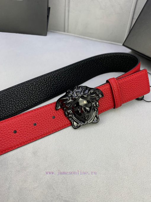 P Width 4.0cm Versace This plain matte bottom waistband is adorned with the iconic Versace M mywpjk6u - Image 3