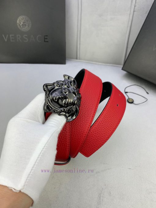 P Width 4.0cm Versace This plain matte bottom waistband is adorned with the iconic Versace M mywpjk6u - Image 4