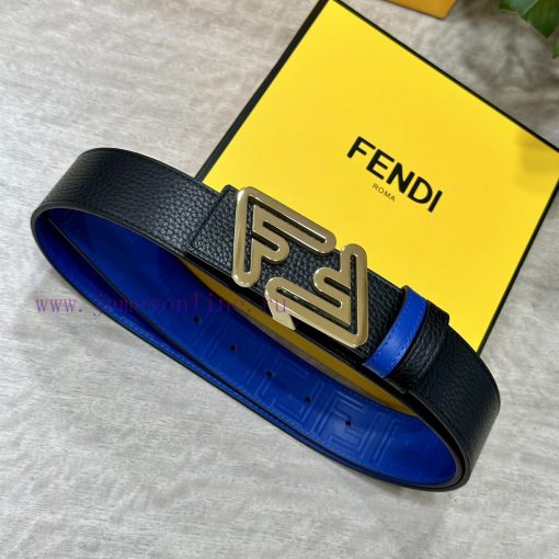 FENDL 40MM wide double-sided original calf leather with a single ruthenium palladium plated ehgpaie2 - Image 2