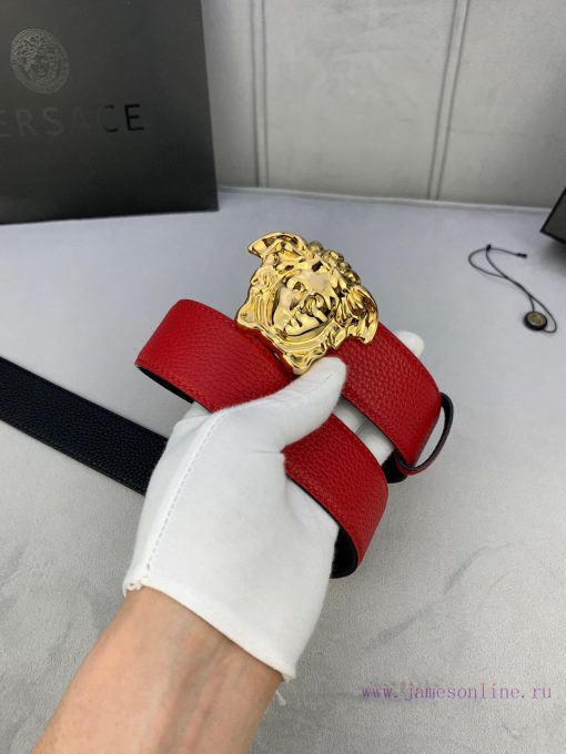 P Width 4.0cm Versace This plain matte bottom waistband is adorned with the iconic Versace M 55wwfnzs - Image 8