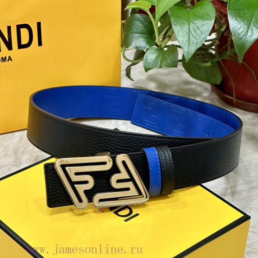 FENDL 40MM wide double-sided original calf leather with a single ruthenium palladium plated ehgpaie2 - Image 5