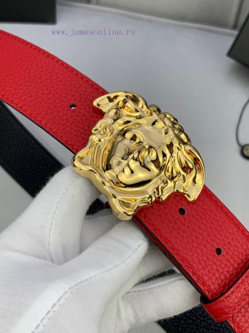 P Width 4.0cm Versace This plain matte bottom waistband is adorned with the iconic Versace M 55wwfnzs - Image 9