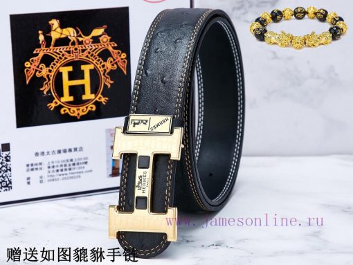 Belts from Herm è s Her...️The waist belt is made of 100% cowhide, ensuring that the genuine h9xy51yy - Image 4