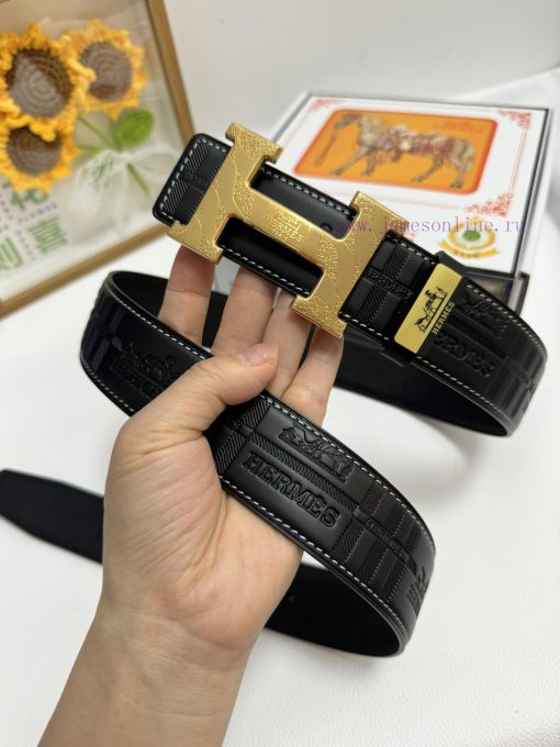 Hermes Hermès  Material: Leather Belt with 100% Head Layer. The leather belt is guaranteed t 68u7mqzt - Image 5