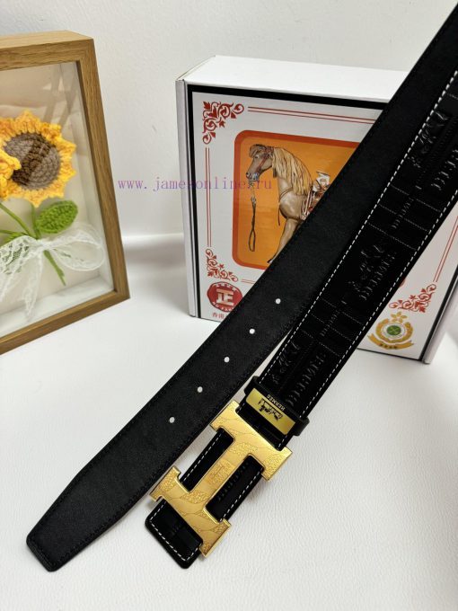 Hermes Hermès  Material: Leather Belt with 100% Head Layer. The leather belt is guaranteed t arctjltp - Image 8