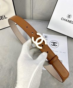 Width 3.0cm Chanel Women's Classic Belt and Strap New Smooth Inner Lining Matte Cowhide Silv qhlmc8fo