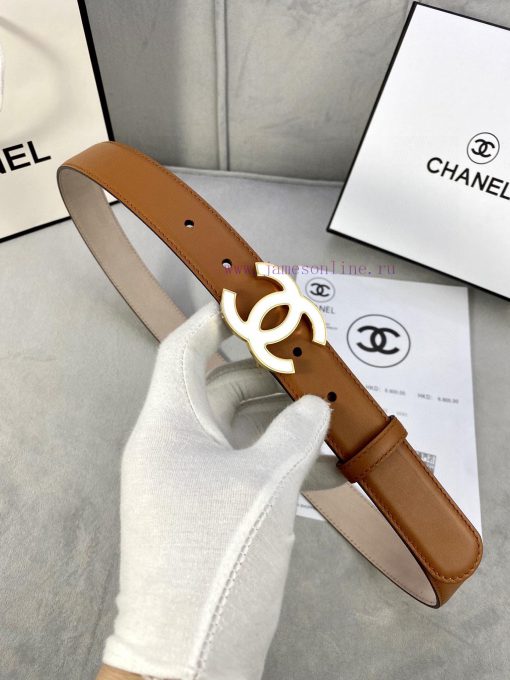 Width 3.0cm Chanel Women's Classic Belt and Strap New Smooth Inner Lining Matte Cowhide Silv qhlmc8fo - Image 2