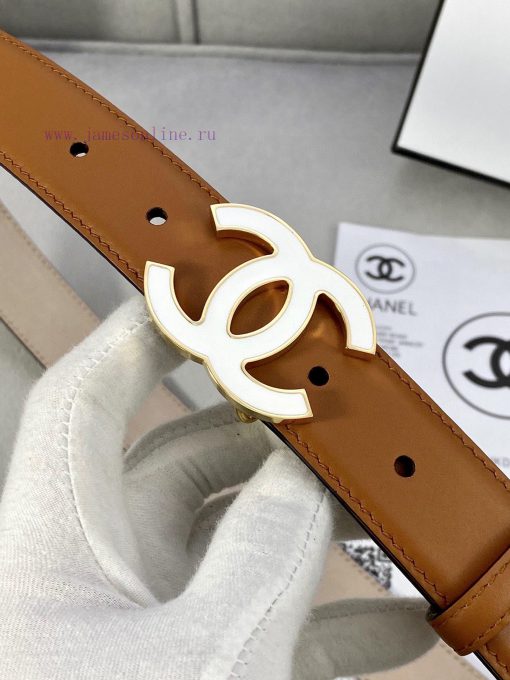 Width 3.0cm Chanel Women's Classic Belt and Strap New Smooth Inner Lining Matte Cowhide Silv qhlmc8fo - Image 4