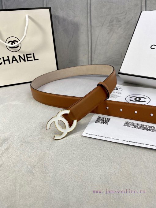 Width 3.0cm Chanel Women's Classic Belt and Strap New Smooth Inner Lining Matte Cowhide Silv qhlmc8fo - Image 5