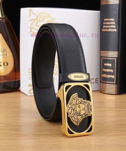 [Gift] Comes with a complete set[Gift] Versace[Gift] 100% Two tone Pure Steel Buckle Materia jxjt0saw