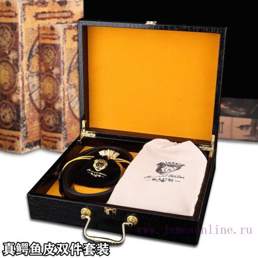 Real crocodile belt+walletDouble piece wooden box with accompanying picturesHERMES Belt+Wall 2jjp8sv5 - Image 6