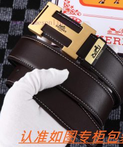 Men's belt HermesMen's leather belt is made of 100% head layer cowhide, ensuring that the 24 edm0dmj4
