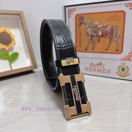 Hermes Hermès  Material: Leather Belt with 100% Head Layer. The leather belt is guaranteed t x2j96cfb - Image 2