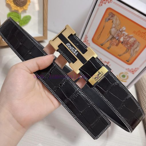 Hermes Hermès  Material: Leather Belt with 100% Head Layer. The leather belt is guaranteed t x2j96cfb - Image 3