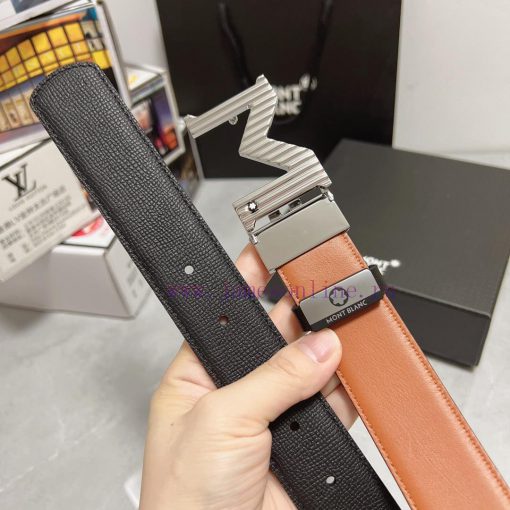 MontblancMaterial: Leather Belt with 100% Head Layer. The leather belt is guaranteed to be g 4xfmcbcb - Image 9