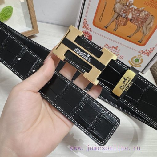 Hermes Hermès  Material: Leather Belt with 100% Head Layer. The leather belt is guaranteed t x2j96cfb - Image 4