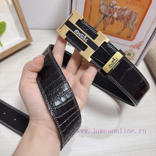 Hermes Hermès  Material: Leather Belt with 100% Head Layer. The leather belt is guaranteed t x2j96cfb - Image 5