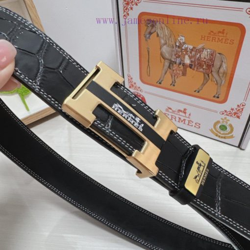 Hermes Hermès  Material: Leather Belt with 100% Head Layer. The leather belt is guaranteed t x2j96cfb - Image 8