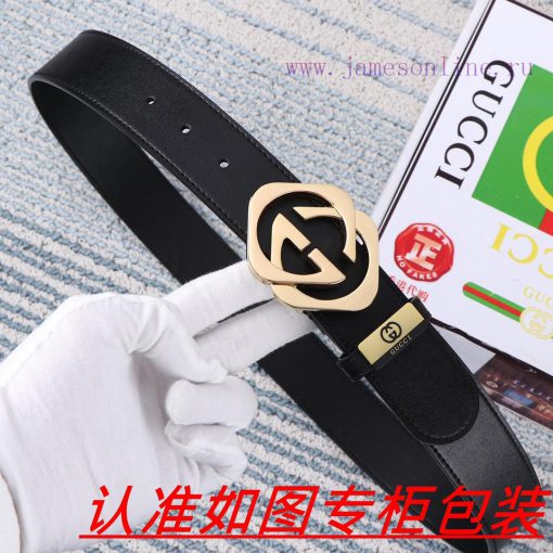 Men's belt Gucci Gucci️Men's leather belt is made of 100% head layer cowhide, ensuring that qqezyetx - Image 5