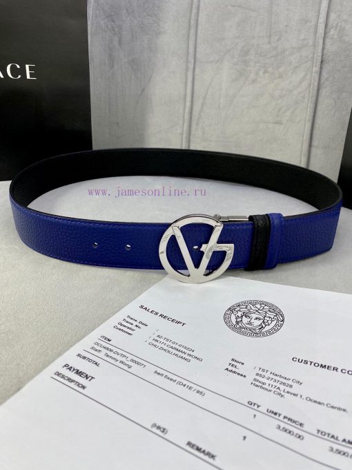 Width 4.0cm Versace This Versace is adorned with iconic gold/silver glitter Virtus accessori xatbzmkr - Image 2