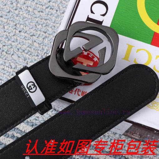 Men's belt Gucci Gucci️Men's leather belt is made of 100% head layer cowhide, ensuring that 92crncxe - Image 8