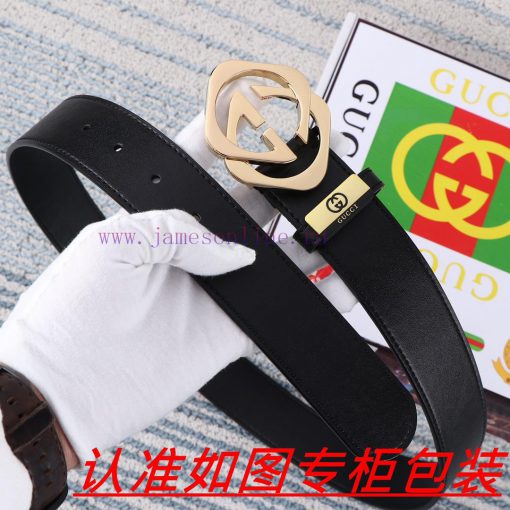 Men's belt Gucci Gucci️Men's leather belt is made of 100% head layer cowhide, ensuring that qqezyetx - Image 7