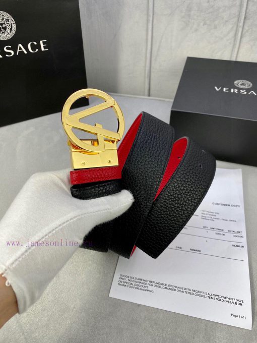 Width 4.0cm Versace This Versace is adorned with iconic gold/silver glitter Virtus accessori itg0w7xf - Image 3