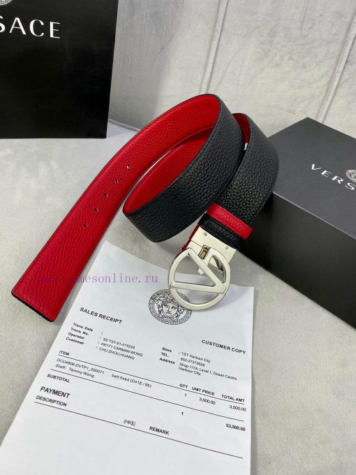 Width 4.0cm Versace This Versace is adorned with iconic gold/silver glitter Virtus accessori exi34947 - Image 5