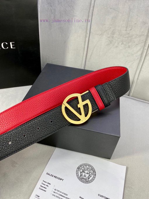 Width 4.0cm Versace This Versace is adorned with iconic gold/silver glitter Virtus accessori itg0w7xf - Image 7