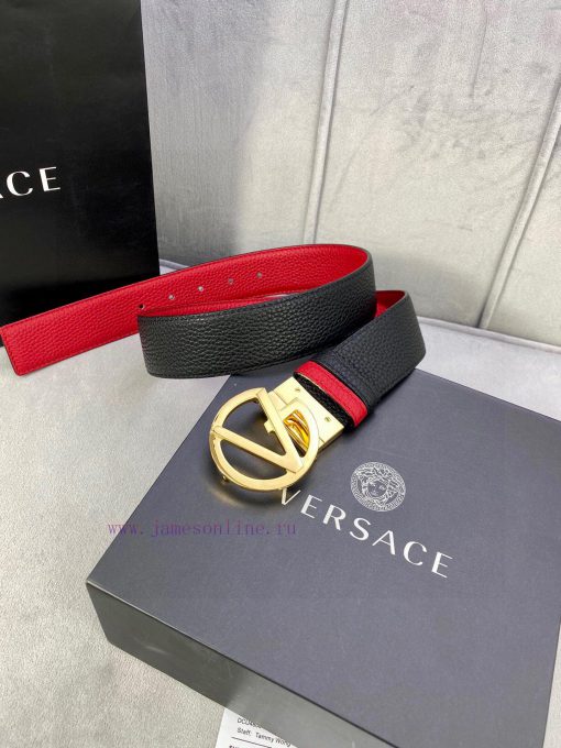 Width 4.0cm Versace This Versace is adorned with iconic gold/silver glitter Virtus accessori itg0w7xf - Image 8
