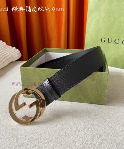 Comes with a complete gift boxGUCCI Luxury Men's Double G Buckle Classic Printed Belt Origin 01ke59dp