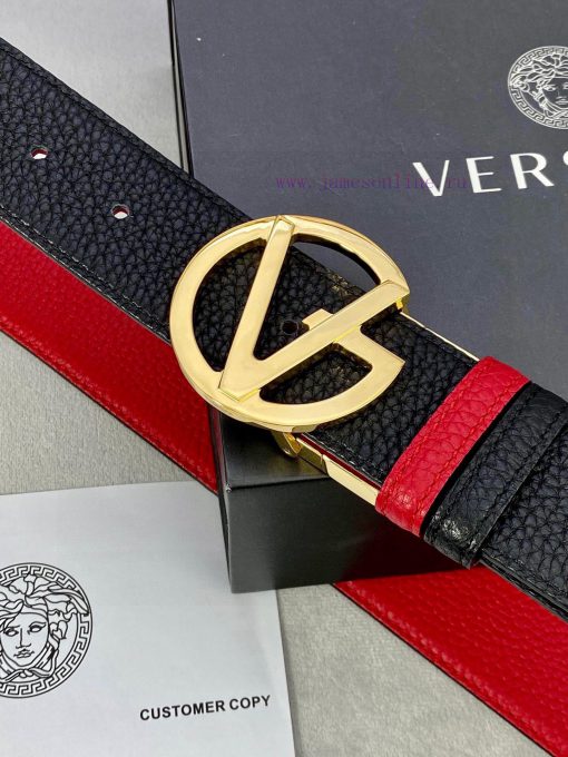 Width 4.0cm Versace This Versace is adorned with iconic gold/silver glitter Virtus accessori itg0w7xf - Image 9