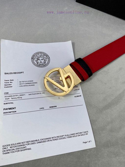 Width 4.0cm Versace This Versace is adorned with iconic gold/silver glitter Virtus accessori itg0w7xf - Image 10