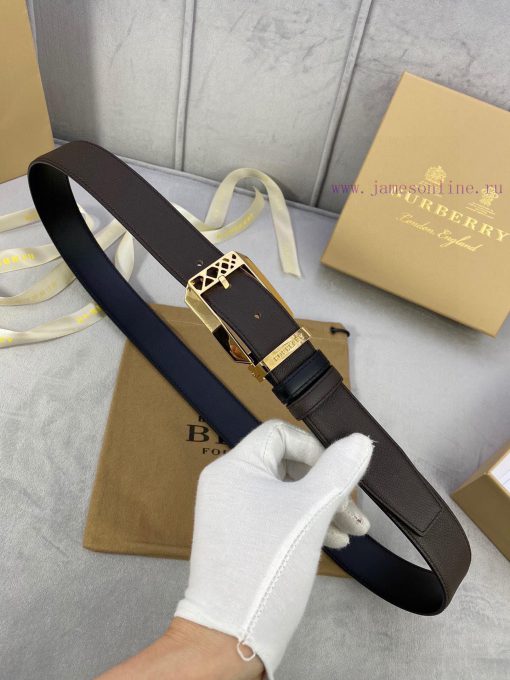 Width 3.5cm Burberry Palm Pattern Leather Bottom/Double Headed Calfskin with Gold/Silver/Alp s9esur8q - Image 7