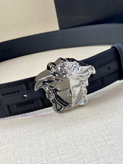 Width 3.8cm Versace This satin belt from Versace has a very casual style, adorned with the i isuz0ah5 - Image 3