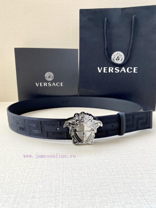 Width 3.8cm Versace This satin belt from Versace has a very casual style, adorned with the i isuz0ah5 - Image 4