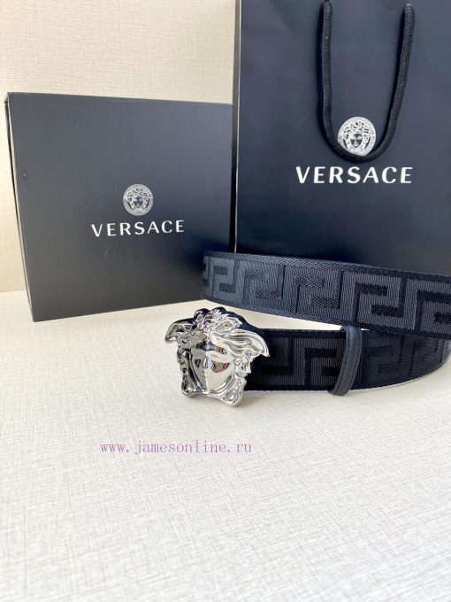 Width 3.8cm Versace This satin belt from Versace has a very casual style, adorned with the i isuz0ah5 - Image 6