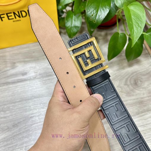 FENDL 38mm wide double-sided original calf leather with a single ruthenium palladium plated 5hex4aai - Image 5
