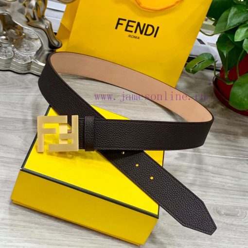 FENDI Men's Fashion Casual Belt Original Lychee Pattern Face+Top Matte Bottom Top Crafted, P 9coiamog - Image 2