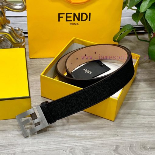 FENDI Men's Fashion Casual Belt Original Lychee Pattern Face+Top Matte Bottom Top Crafted, P qh8yvn1f - Image 5