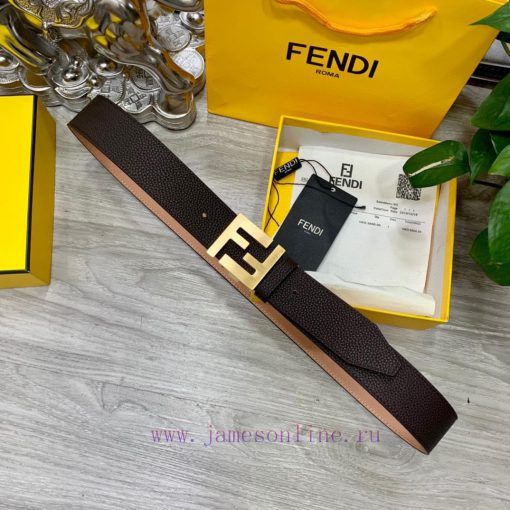 FENDI Men's Fashion Casual Belt Original Lychee Pattern Face+Top Matte Bottom Top Crafted, P 9coiamog - Image 7