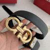 Ferragamo Ferrgamo️Buckle, original classic buckle, photographed in real life, top layer cow ksg126yn