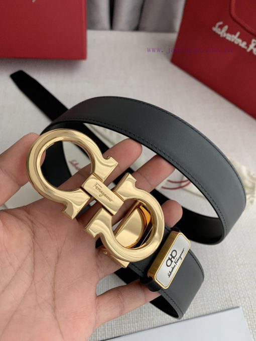 Ferragamo Ferrgamo️Buckle, original classic buckle, photographed in real life, top layer cow ksg126yn