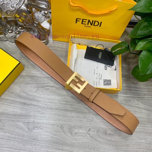 FENDI Men's Fashion Casual Belt Original Lychee Pattern Face+Top Matte Bottom Top Crafted, P g99fe1dl - Image 7