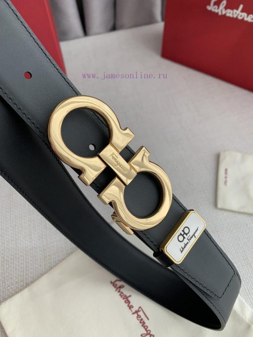 Ferragamo Ferrgamo️Buckle, original classic buckle, photographed in real life, top layer cow ksg126yn - Image 5