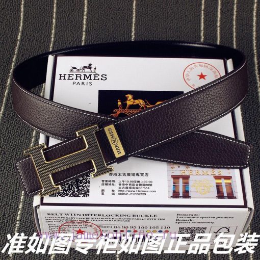 Hermes Her..mes️Identify and receive a punch as a giftMaterial: 100% head layer cowhide belt 83pdc23t - Image 7