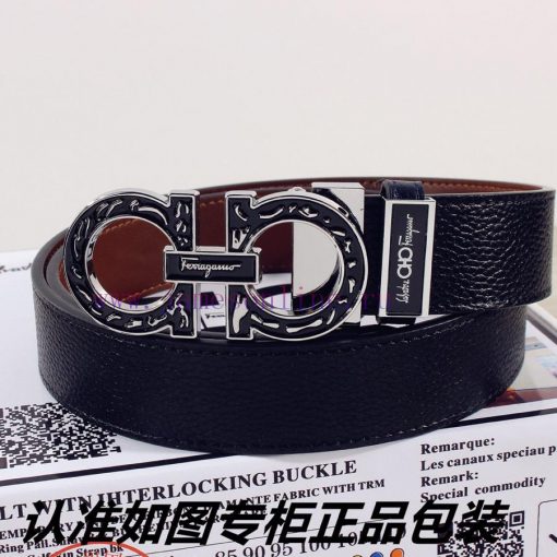 Ferragamo ️Comes with a punch as a giftThe material is 100% imported original factory cowhid 7e0u8oby - Image 8