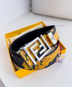 Fendi FENDI ️ Belt and beltBuckle, original classic pure copper boutique letter buckle, phot jea1ib8l