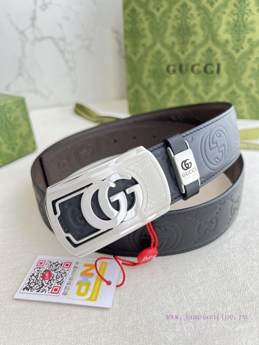Gucci Gucci Belt ️ BeltHanging buckle, pure copper material buckle head, top layer cowhide, u71rvicd - Image 5